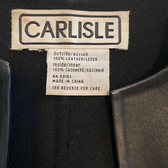 Carlisle, size 8 black leather jacket - Picture 3 of 3